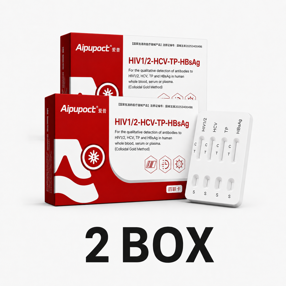 Aipupoct 4-in-1 Rapid Blood Test Kit