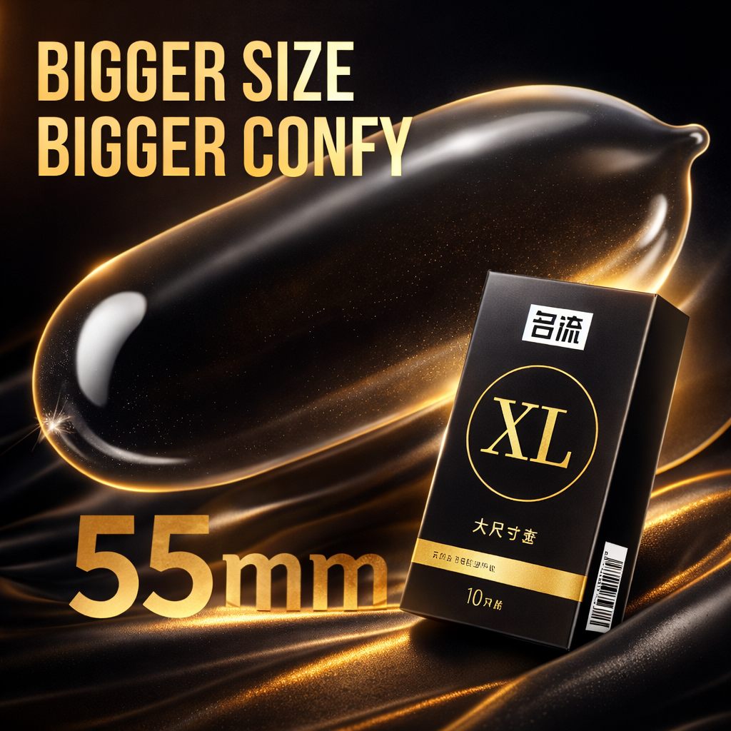 【10 pcs】ML Premium XL Ultra Thin Mens Condom 55mm