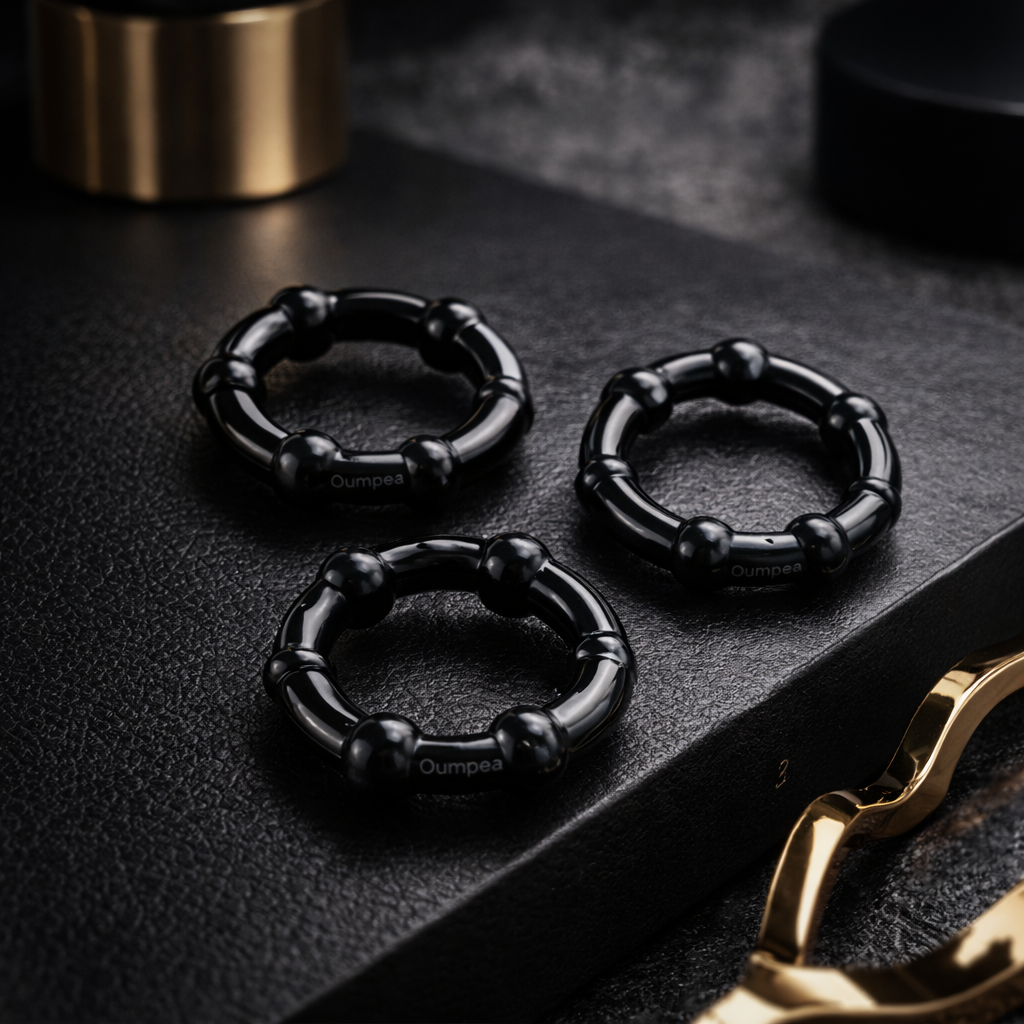 3-pcs-set Silicon Rubber Cock Ring for Super Hard Erection & Delaying Ejaculation