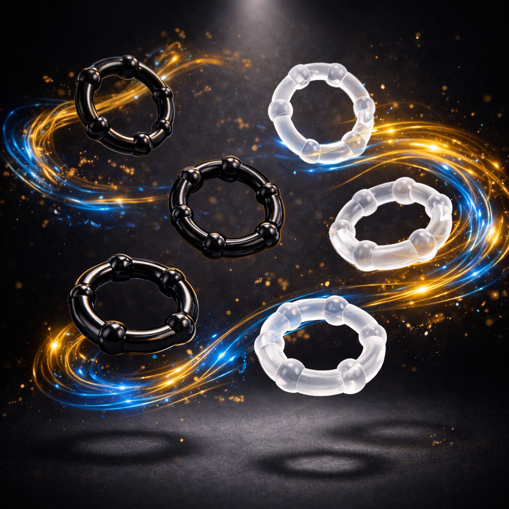 3-pcs-set Silicon Rubber Cock Ring for Super Hard Erection & Delaying Ejaculation