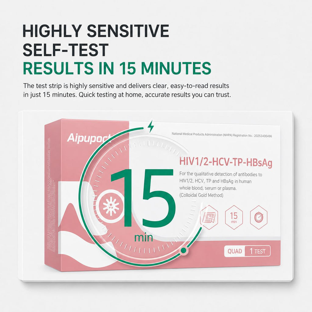 Aipupoct 4-in-1 Rapid Blood Test Kit